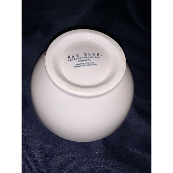 White Ceramic Bowl with 'HIS' Text - Picture 7 of 7